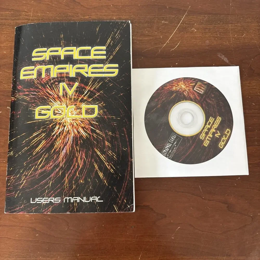 Space Empires 4 IV Gold (PC, 2002) Windows PC CD Computer Game Manual CD